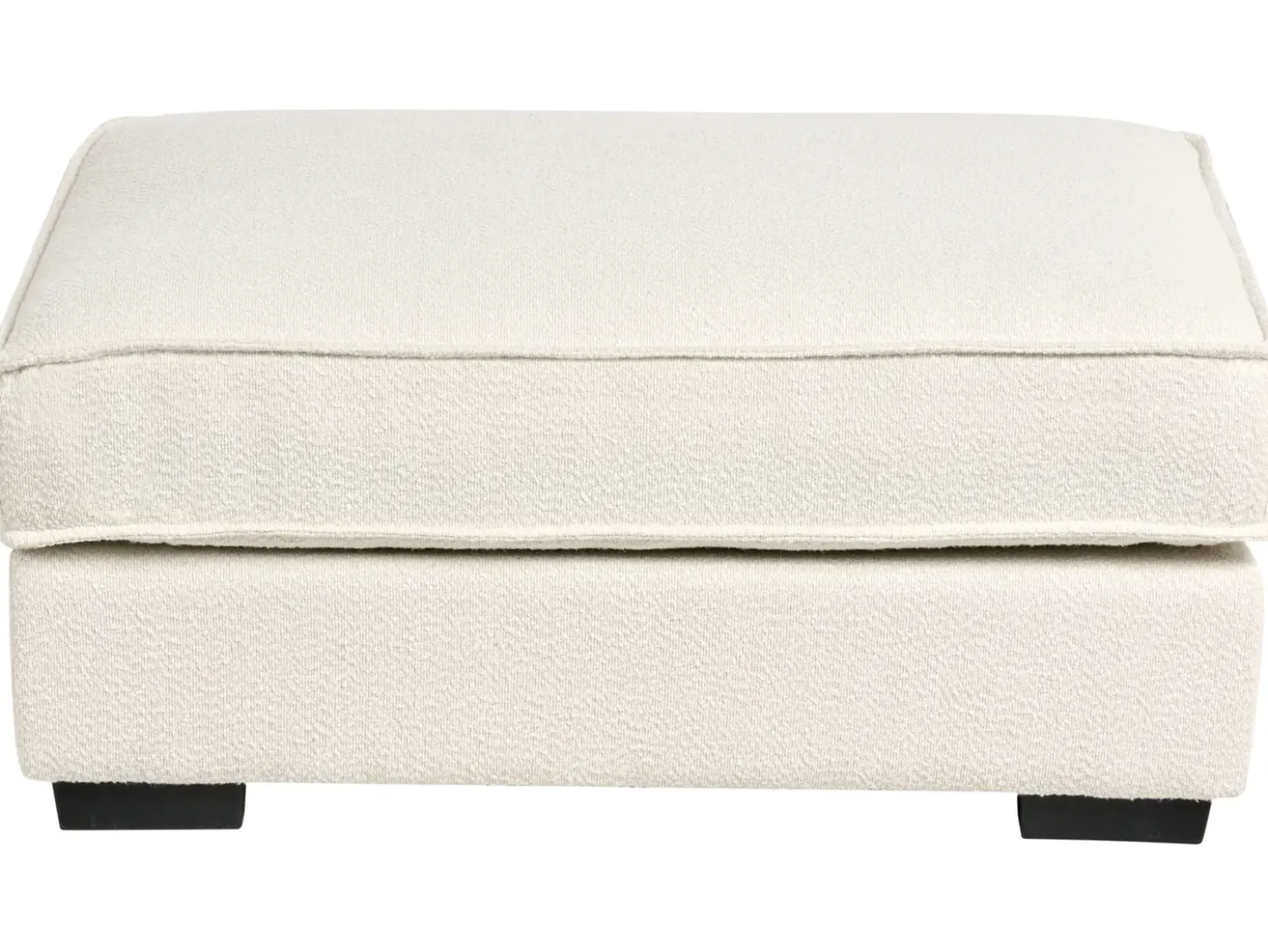 Ottomana KOLDING Bouclé Beige chiaro