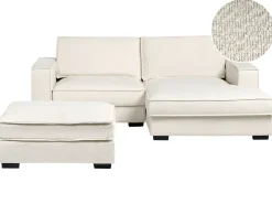 Ottomana KOLDING Bouclé Beige chiaro