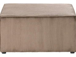 Ottomana LEMVIG Velluto a coste Beige sabbia