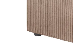 Ottomana LEMVIG Velluto a coste Beige sabbia