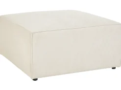 Ottomana LEMVIG Velluto a coste Beige chiaro