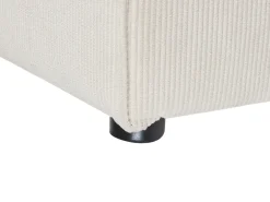 Ottomana LEMVIG Velluto a coste Beige chiaro