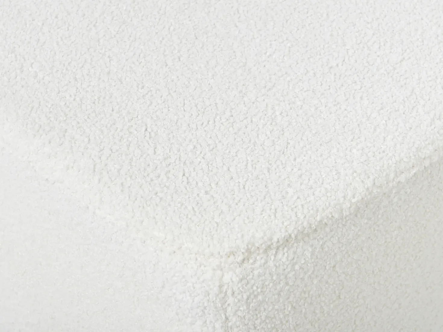 Ottomana LUNGO Bouclé Bianco