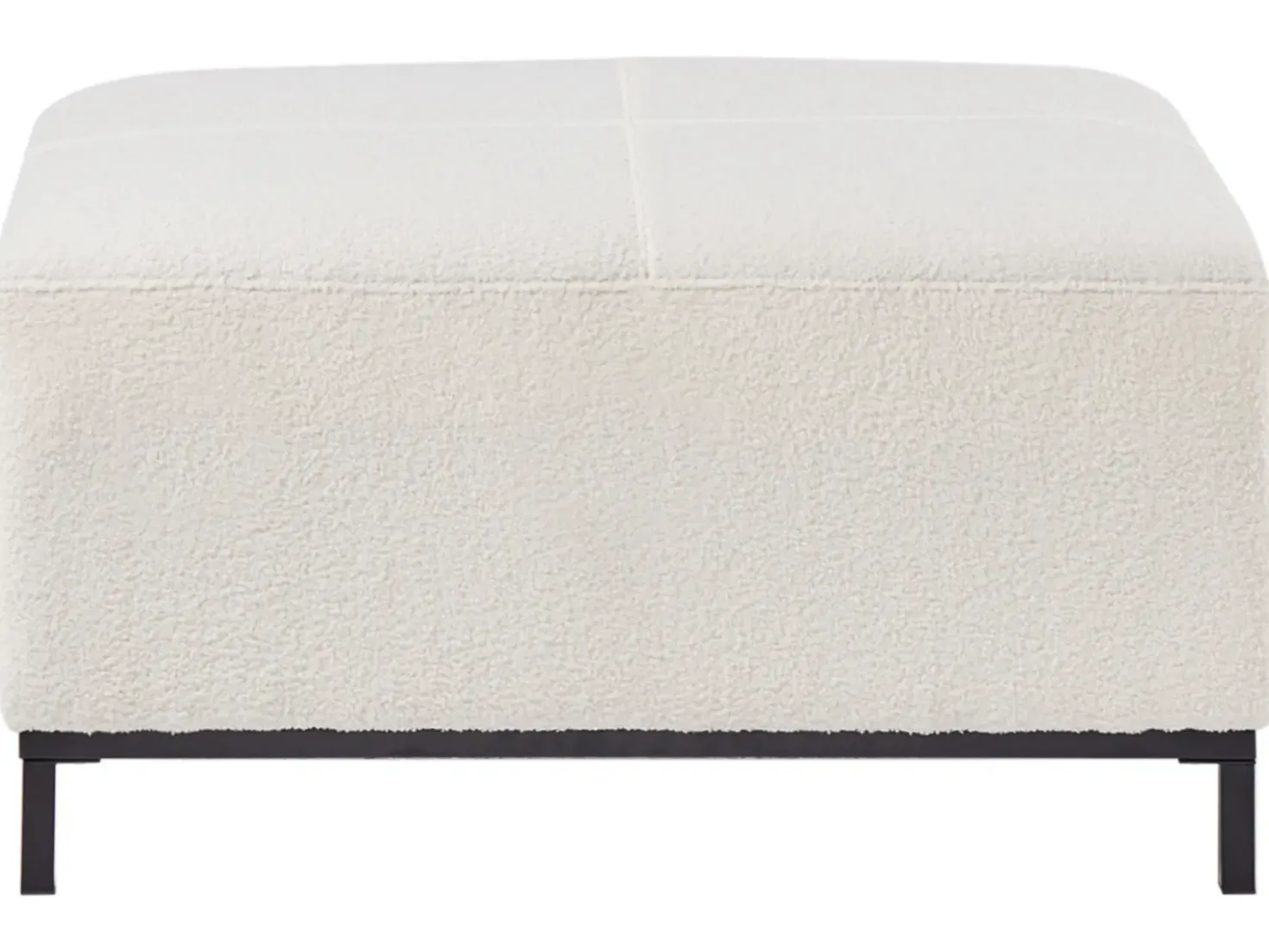 Ottomana OSLO Bouclé Bianco