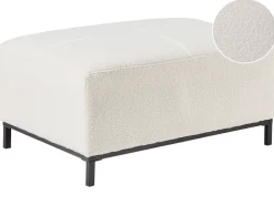 Ottomana OSLO Bouclé Bianco