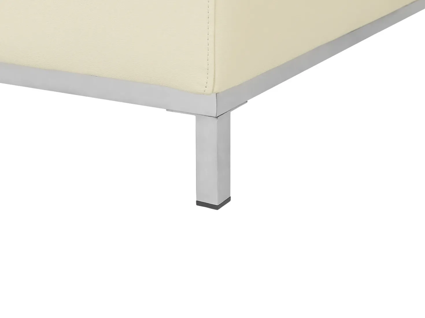 Ottomana OSLO Pelle naturale Beige chiaro