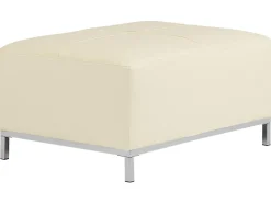 Ottomana OSLO Pelle naturale Beige chiaro