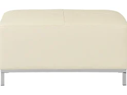 Ottomana OSLO Pelle naturale Beige chiaro