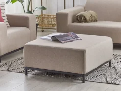 Ottomana ROVIGO Tessuto Beige