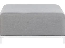 Ottomana ROVIGO Tessuto Grigio chiaro