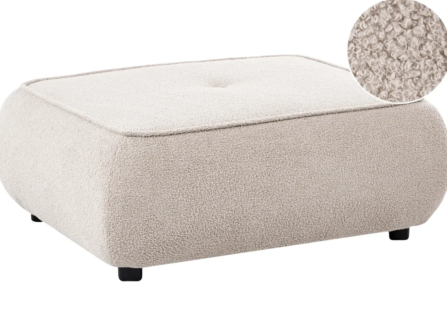 Ottomana SALLA Bouclé Beige