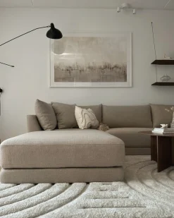Ottomana SIGTUNA Tessuto Beige