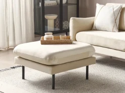 Ottomana VINTERBRO Velluto Beige chiaro