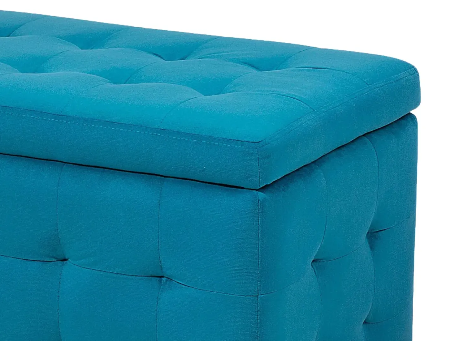 Ottomano contenitore MICHIGAN Velluto Blu oltremare