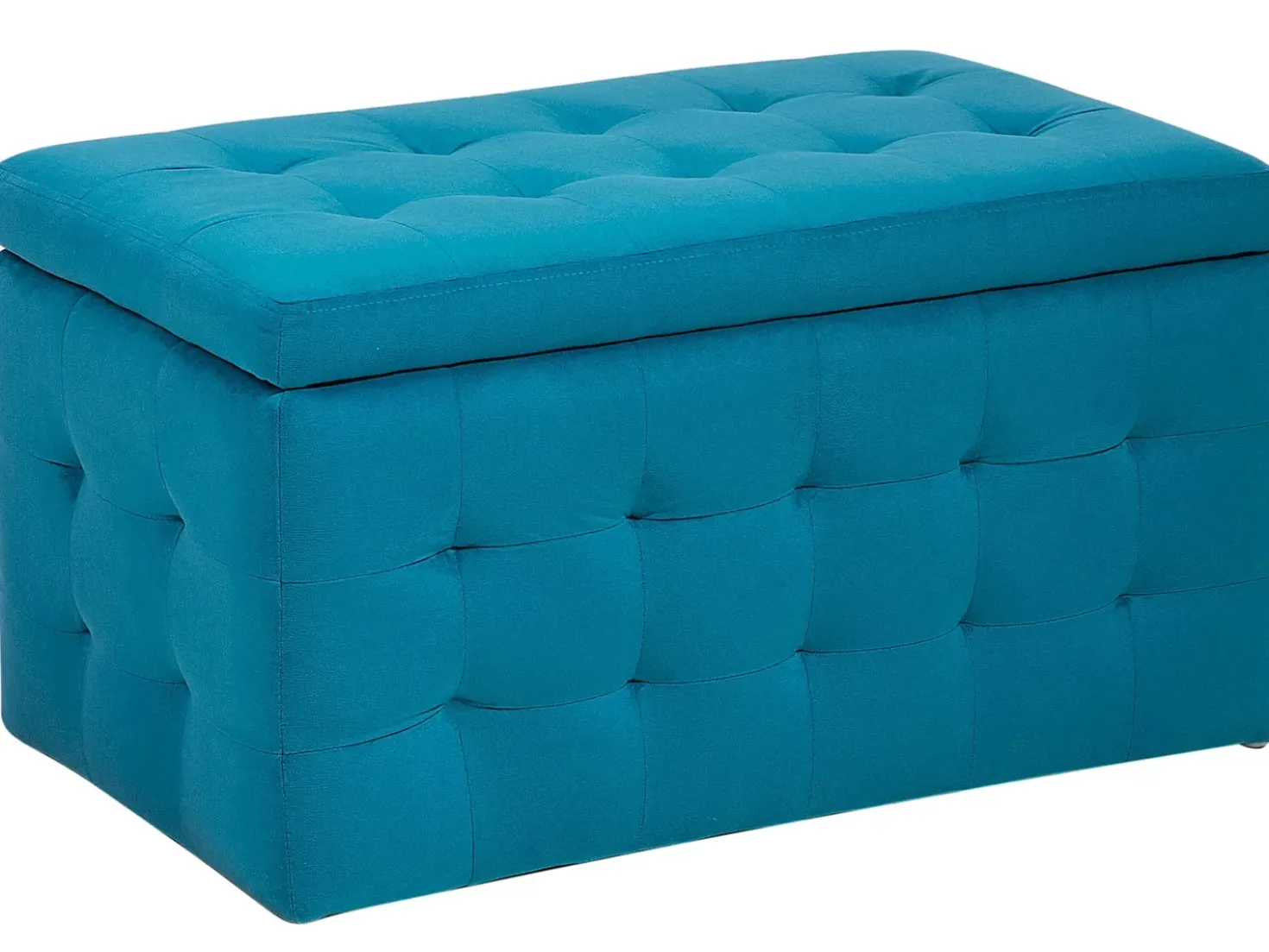 Ottomano contenitore MICHIGAN Velluto Blu oltremare