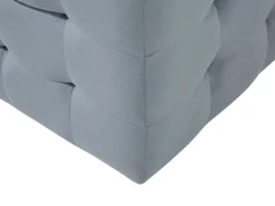 Ottomano contenitore MICHIGAN Velluto Grigio chiaro