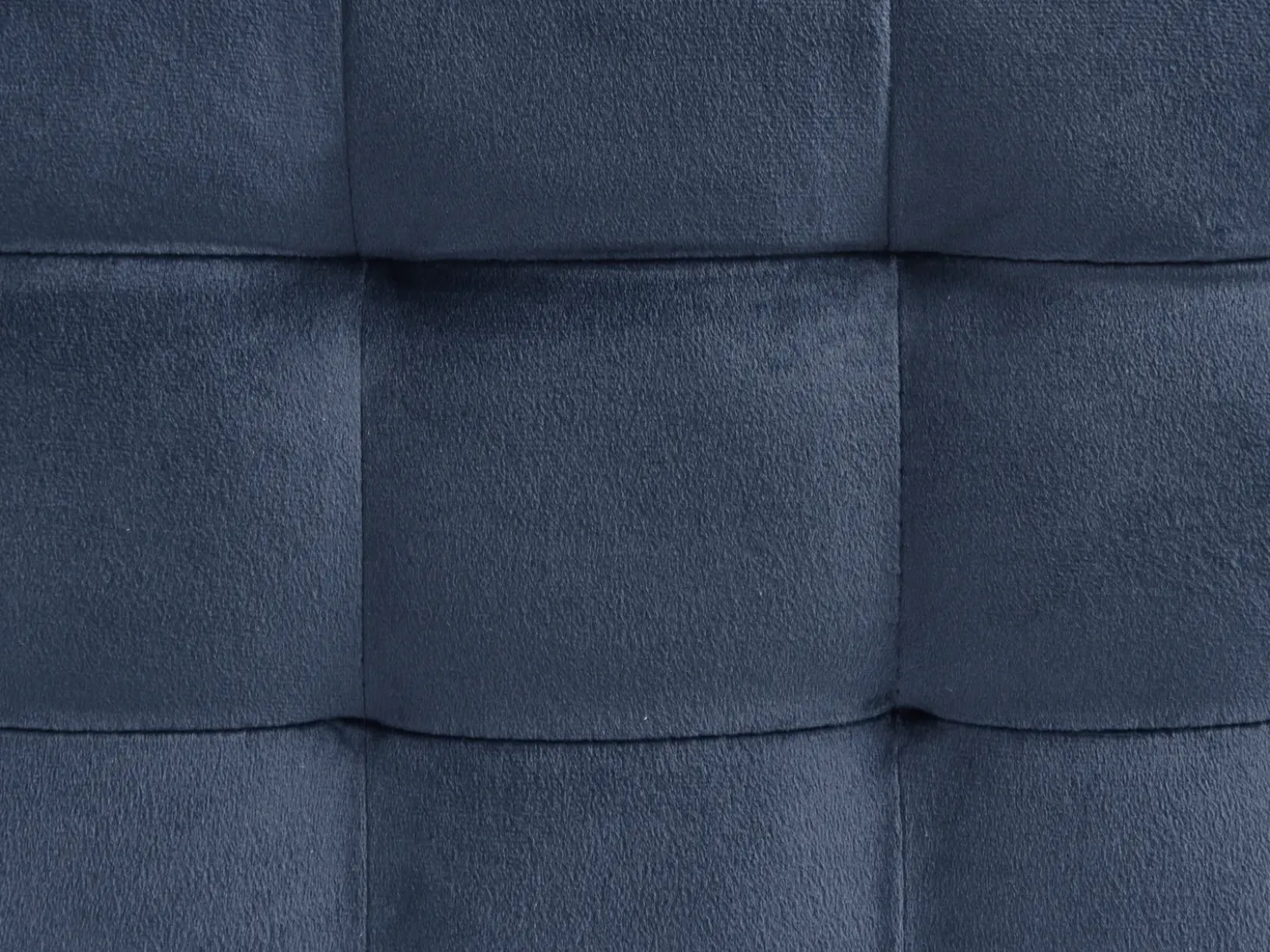 Ottomano contenitore MICHIGAN Velluto Blu scuro