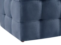 Ottomano contenitore MICHIGAN Velluto Blu scuro