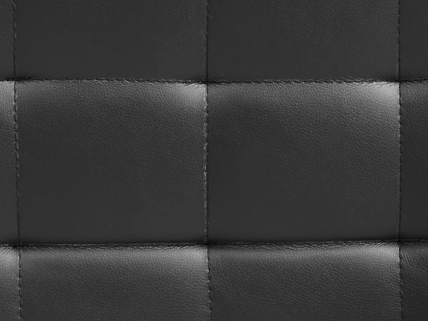 Ottomano contenitore MICHIGAN Pelle sintetica Nero