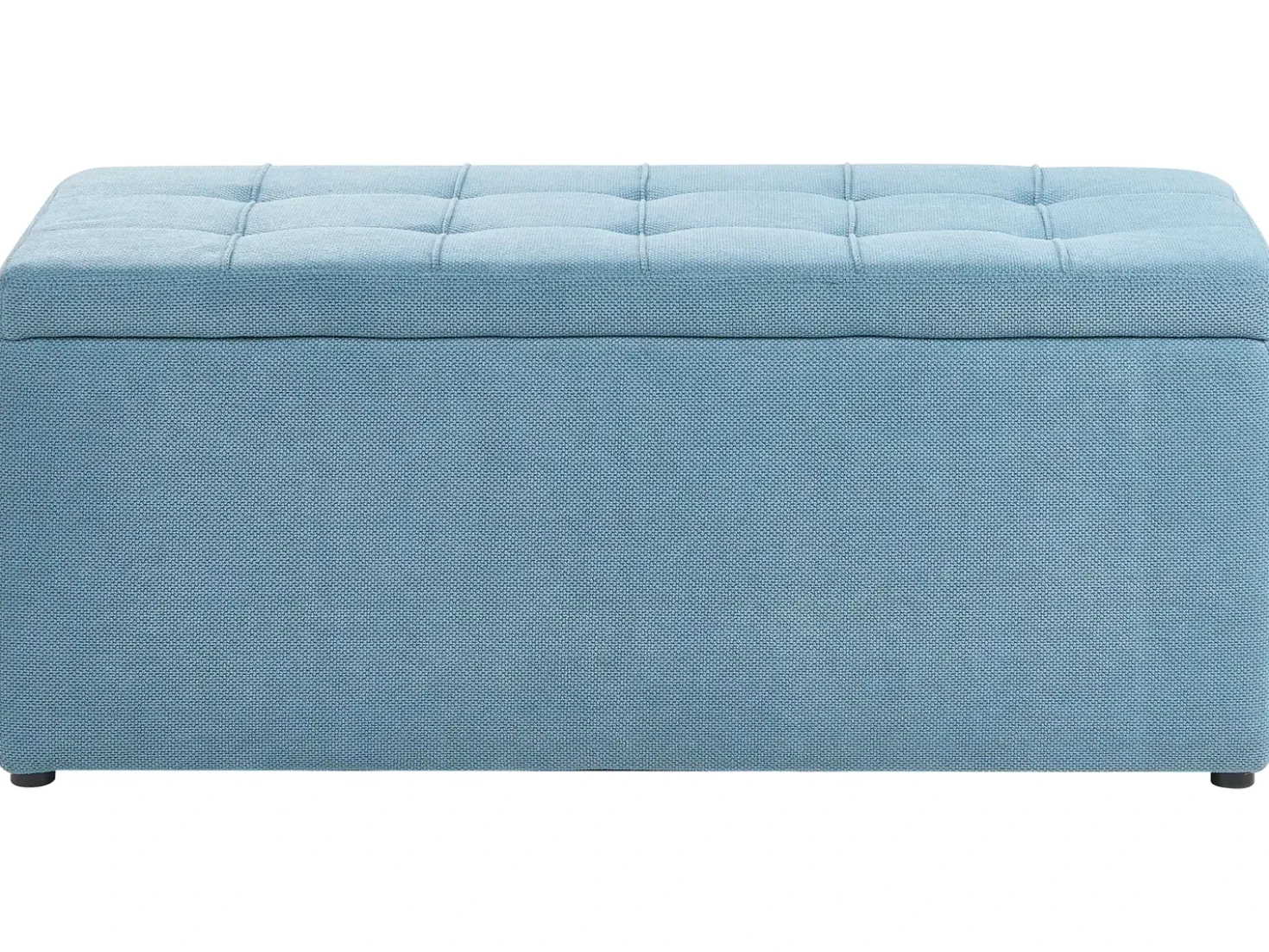 Ottomano contenitore OREM Tessuto 100 cm 40 cm Blu