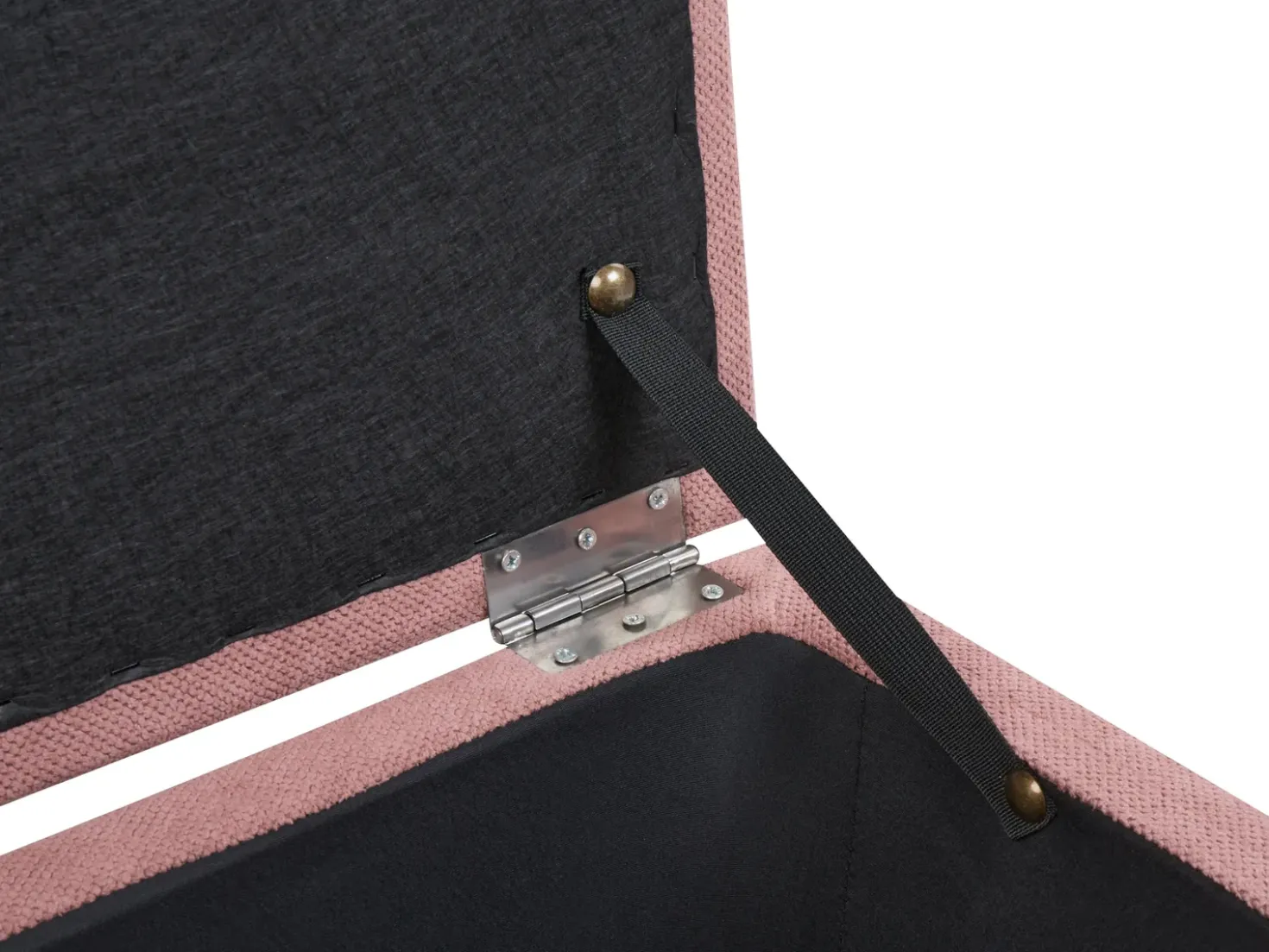 Ottomano contenitore OREM Tessuto Rosa