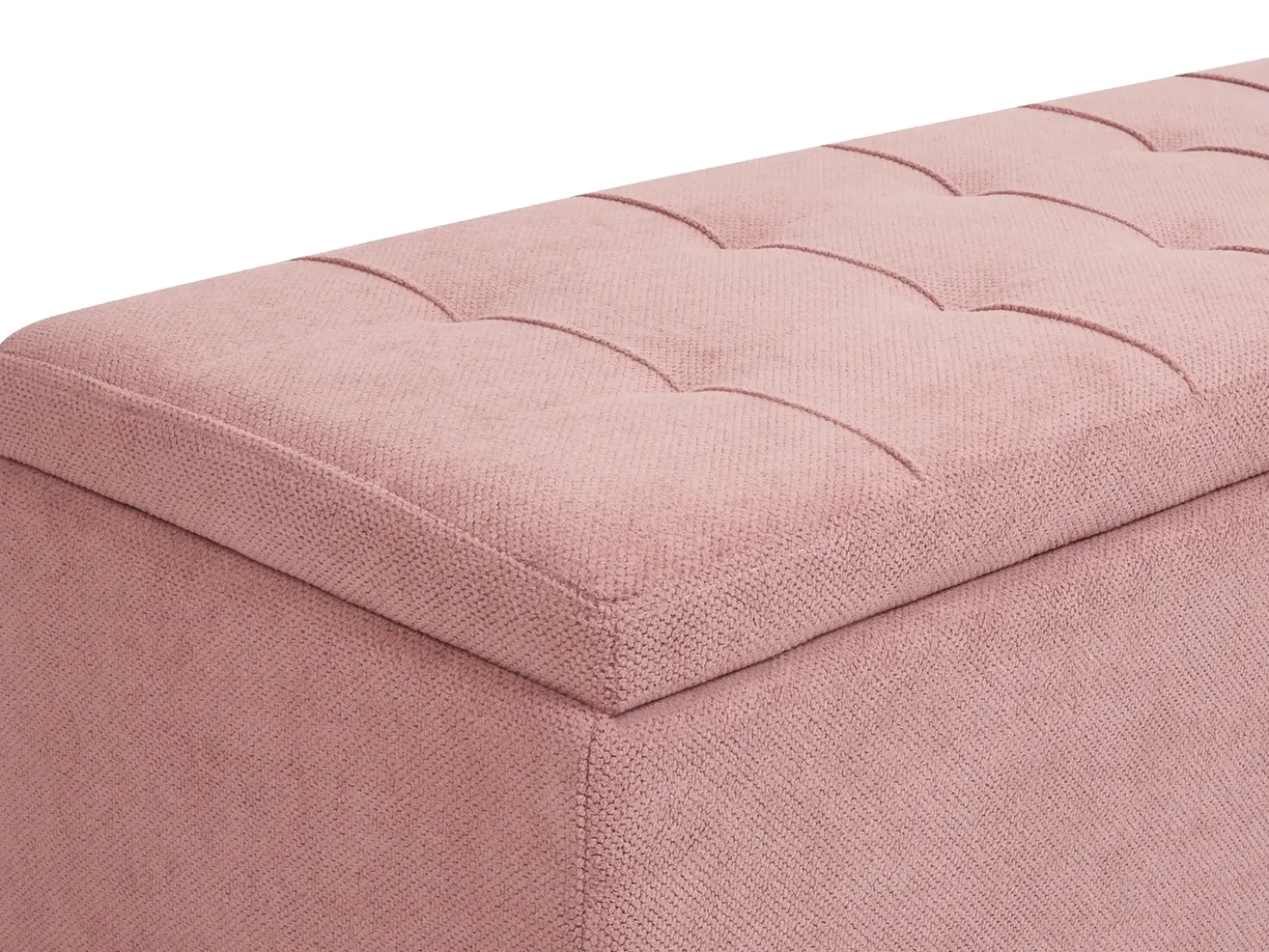 Ottomano contenitore OREM Tessuto Rosa