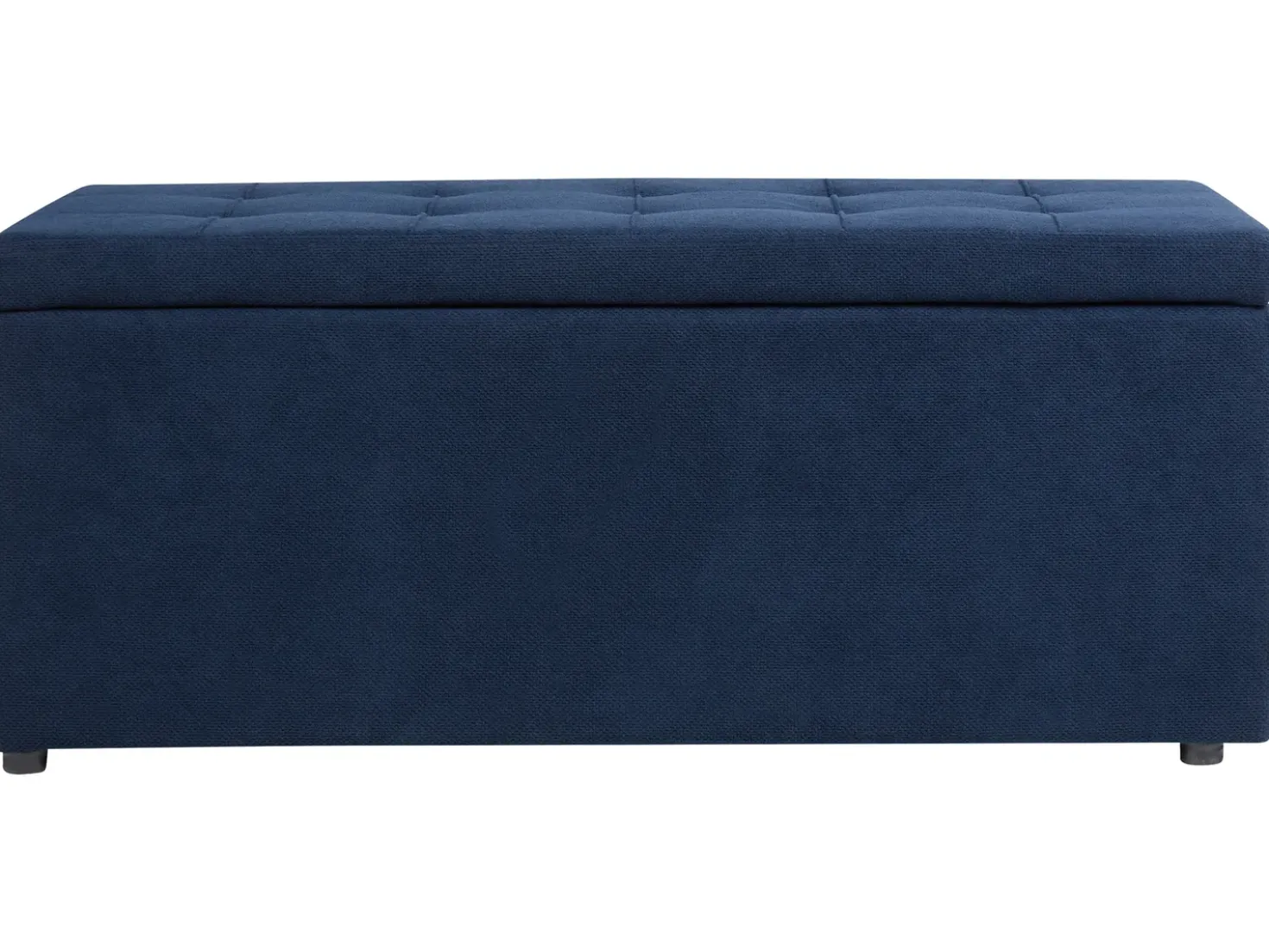 Ottomano contenitore OREM Tessuto Blu marino
