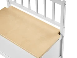 Panca contenitore BERRIMA Legno di pino Marrone chiaro/Bianco