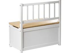 Panca contenitore BERRIMA Legno di pino Marrone chiaro/Bianco