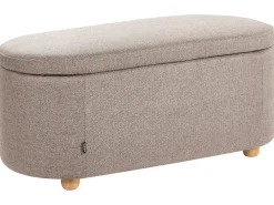 Panca contenitore imbottita HAYWARD Tessuto 98 cm 44 cm Beige