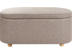 Panca contenitore imbottita HAYWARD Tessuto 98 cm 44 cm Beige