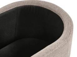 Panca contenitore imbottita HAYWARD Tessuto 98 cm 44 cm Beige