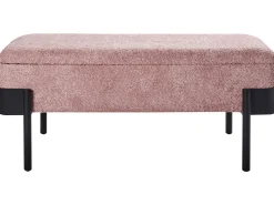 Panca contenitore imbottita WARREN Ciniglia Rosa