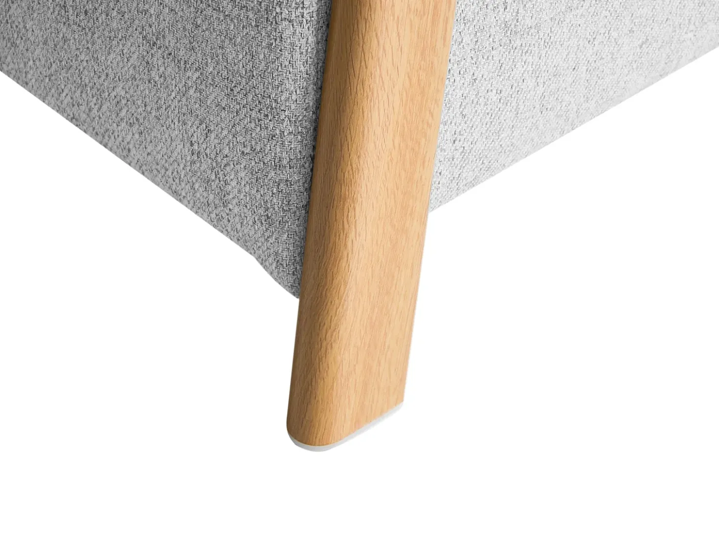 Panca contenitore imbottita EDLAND Tessuto Grigio chiaro