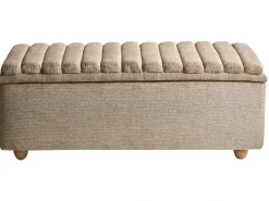 Panca contenitore imbottita SALIDA Tessuto Beige