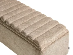 Panca contenitore imbottita SALIDA Tessuto Beige