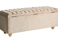 Panca contenitore imbottita SALIDA Tessuto Beige