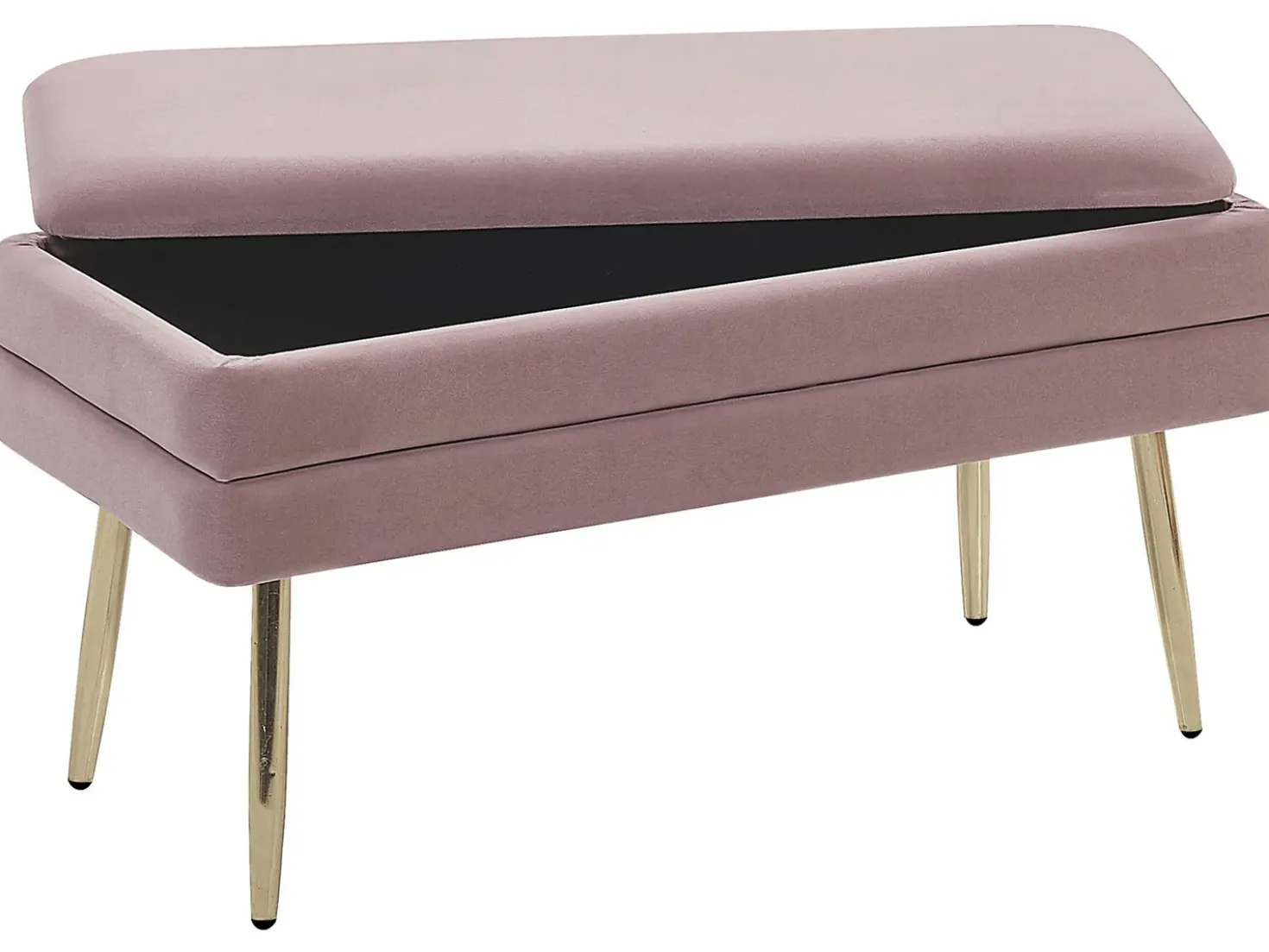 Panca contenitore imbottita DURHAM Velluto Rosa