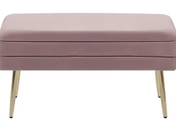 Panca contenitore imbottita DURHAM Velluto Rosa