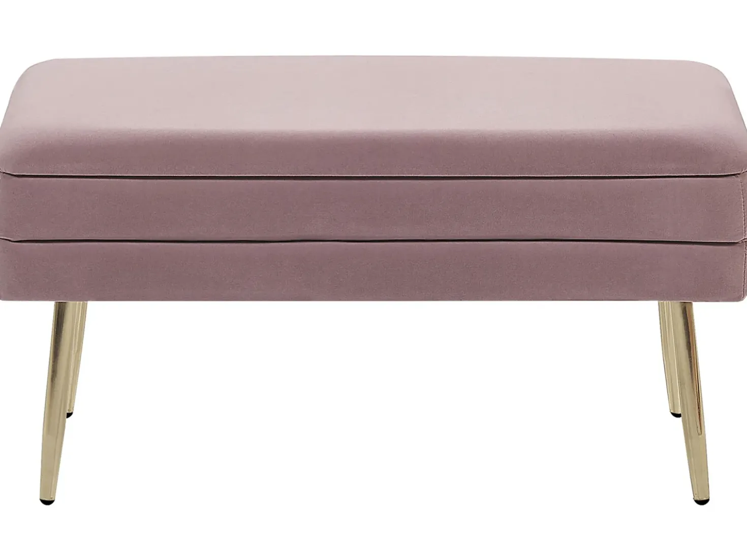 Panca contenitore imbottita DURHAM Velluto Rosa