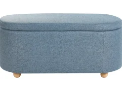 Panca contenitore imbottita HAYWARD Tessuto 98 cm 44 cm Blu