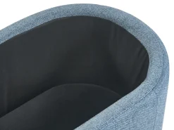 Panca contenitore imbottita HAYWARD Tessuto 98 cm 44 cm Blu