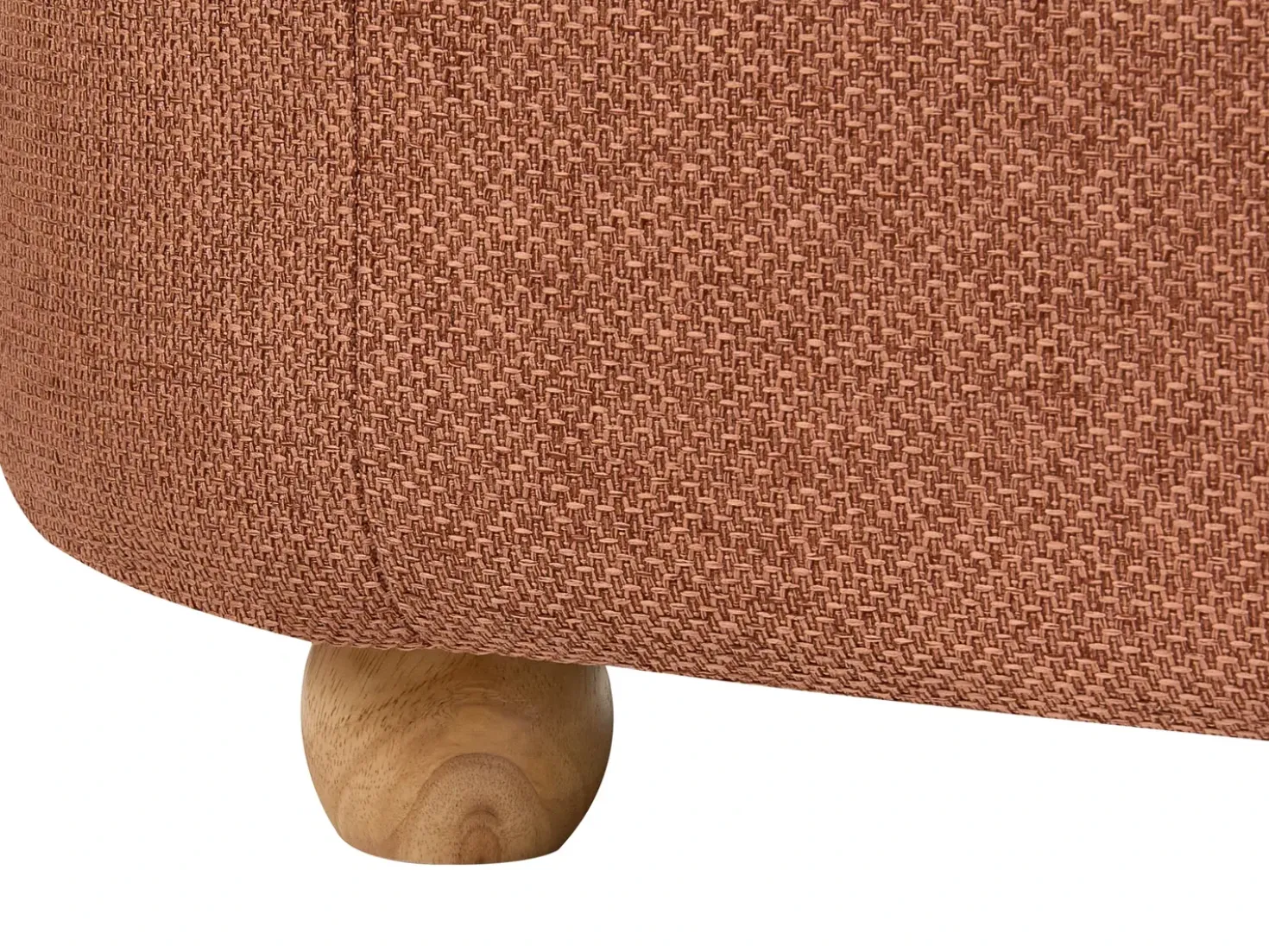 Panca contenitore imbottita HAYWARD Tessuto 98 cm 44 cm Marrone dorato