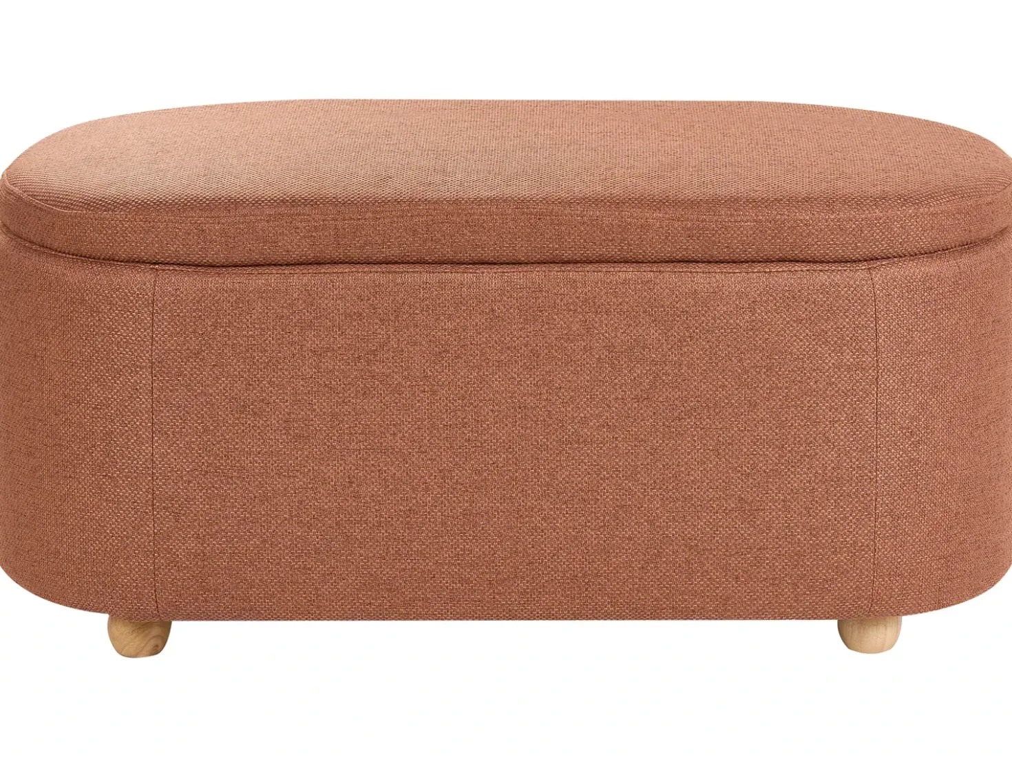 Panca contenitore imbottita HAYWARD Tessuto 98 cm 44 cm Marrone dorato
