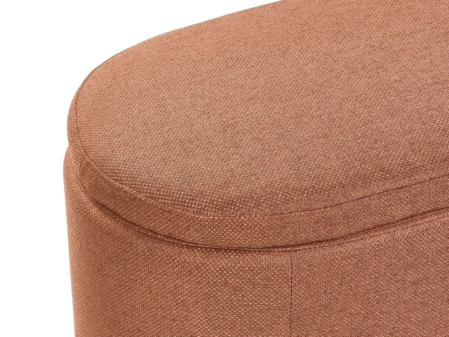Panca contenitore imbottita HAYWARD Tessuto 98 cm 44 cm Marrone dorato
