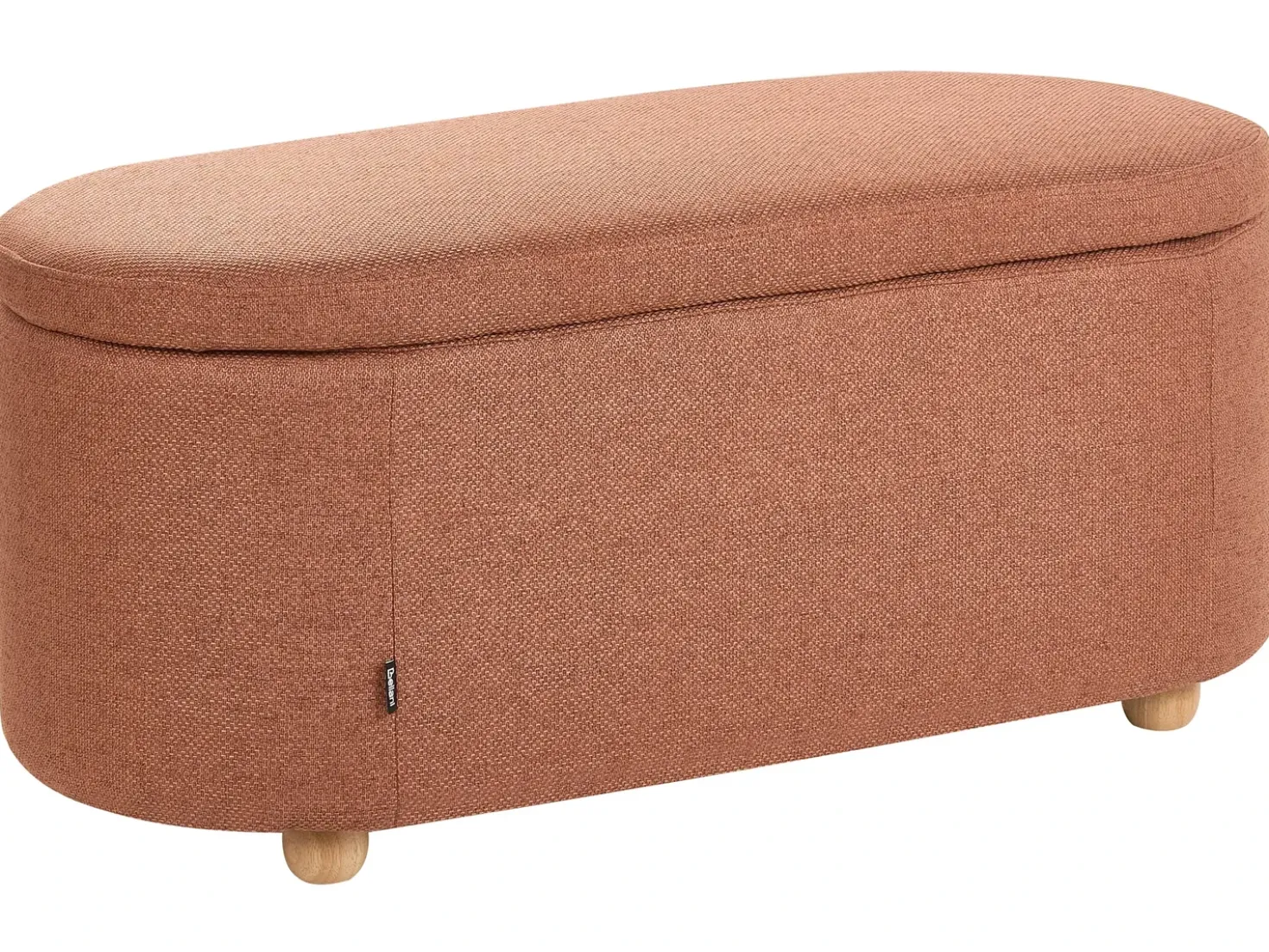 Panca contenitore imbottita HAYWARD Tessuto 98 cm 44 cm Marrone dorato