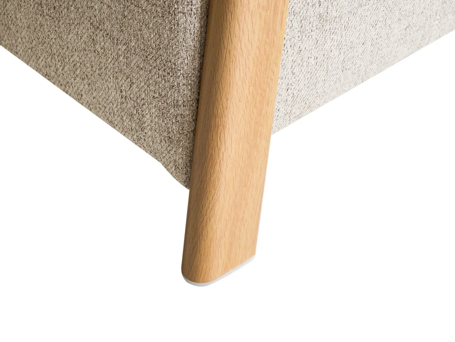 Panca contenitore imbottita EDLAND Tessuto Beige