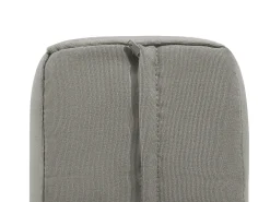Panca da giardino con cuscino SALERNO 142 cm Metallo Grigio scuro