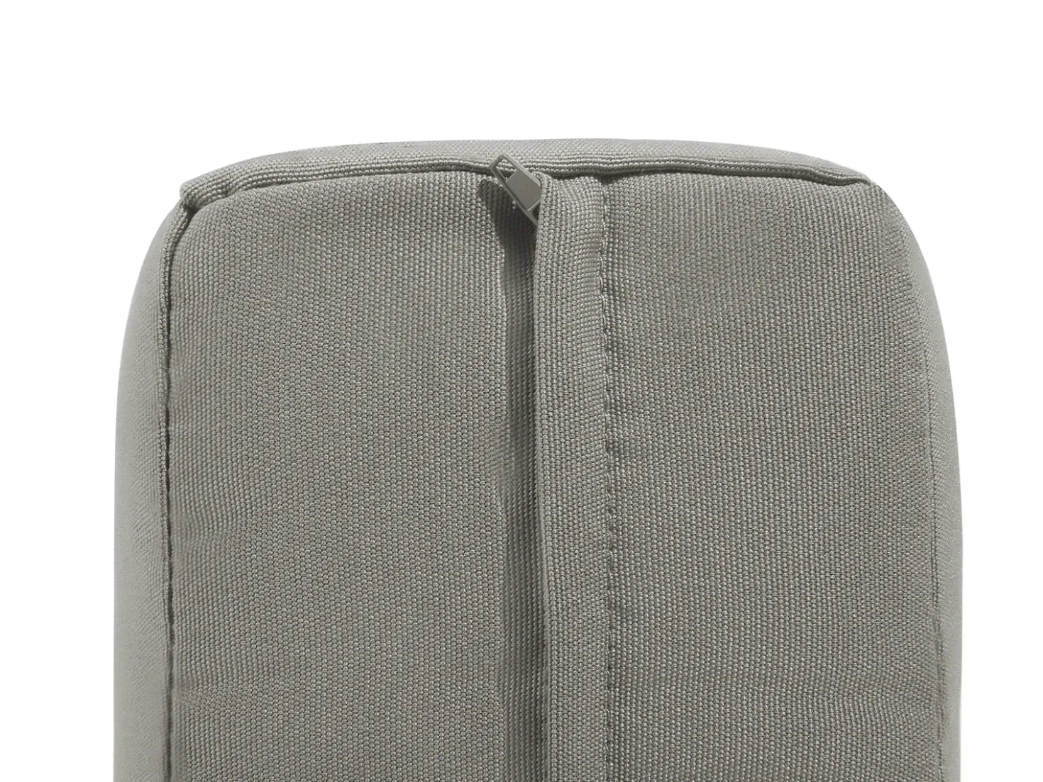 Panca da giardino con cuscino SALERNO 142 cm Metallo Grigio scuro