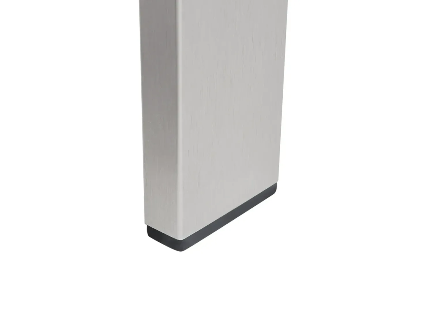 Panca da giardino con cuscino SALERNO 142 cm Metallo Grigio scuro